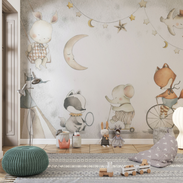 Wandmalerei Zeit zum Schlafen