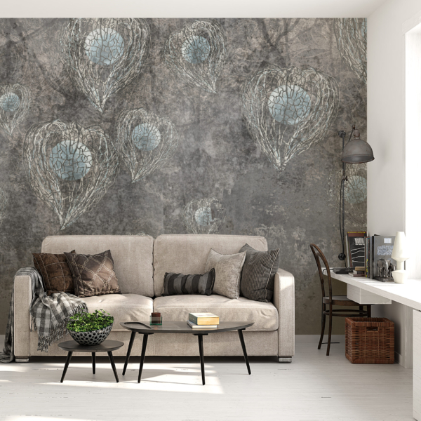 Fototapete Zartes Grau