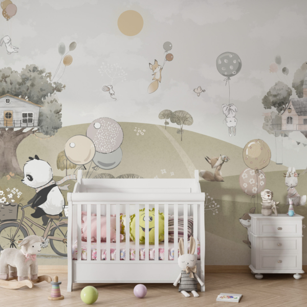 Wandmalerei Baumhäuser