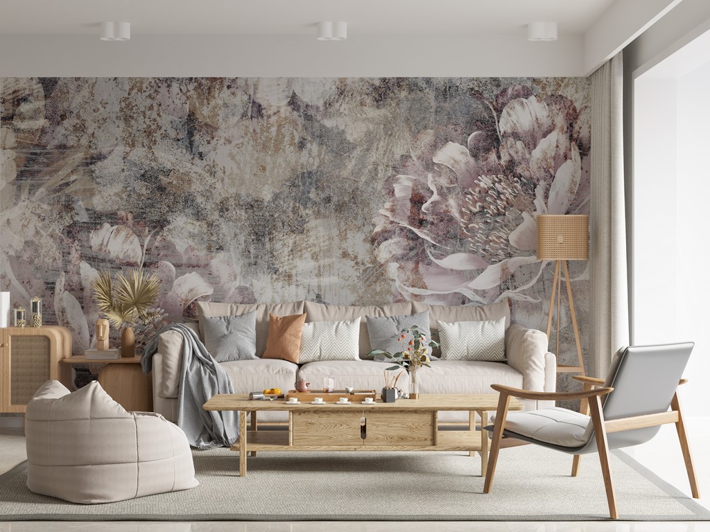 Fototapete Zwei Pfingstrosenblüten