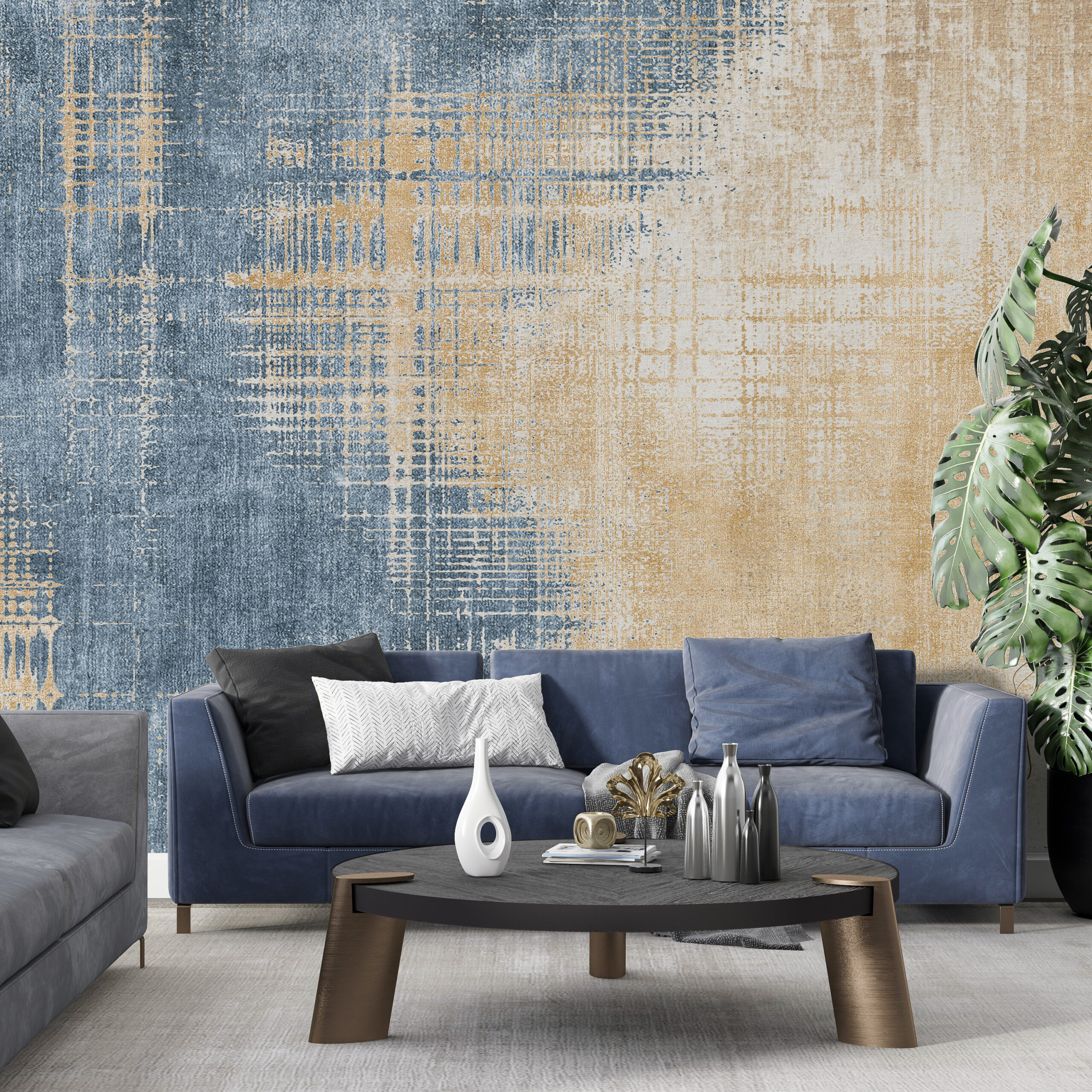 Fototapet Tvåfärgat tyg