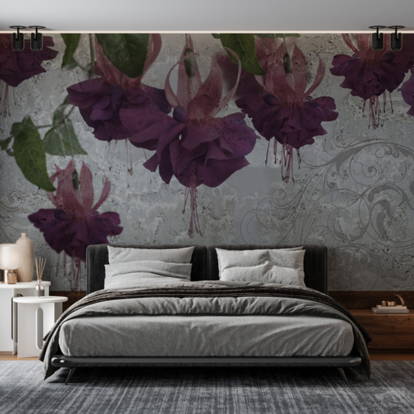 Fototapete Lila Blumen