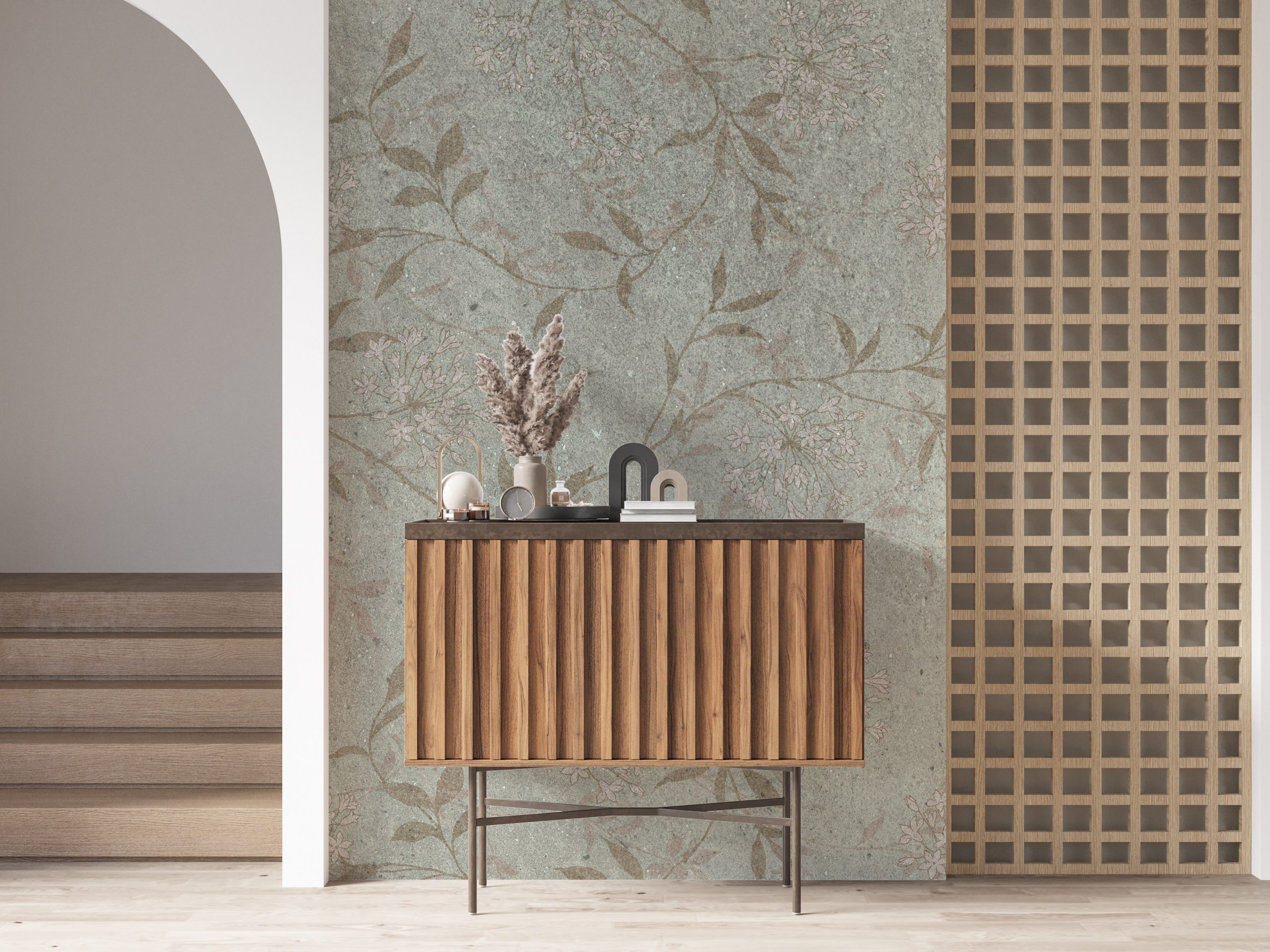 Fototapet Kvistar på väggen