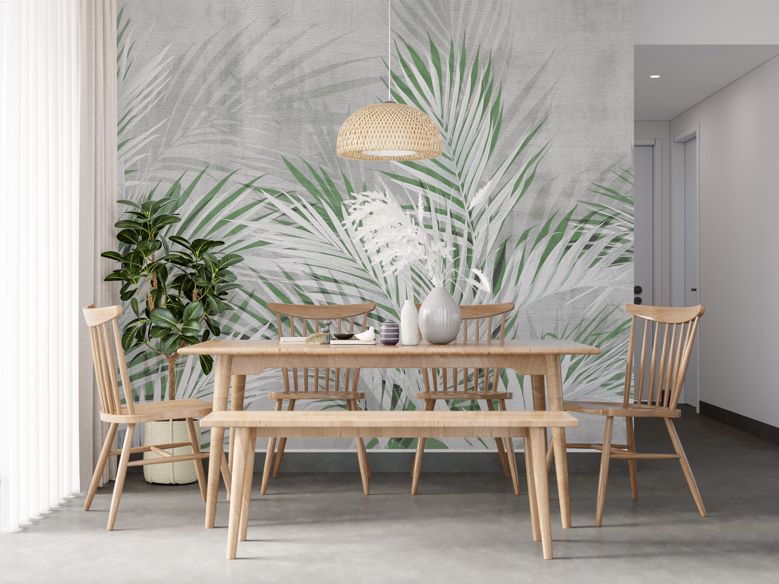 Fototapete Palmenzweige