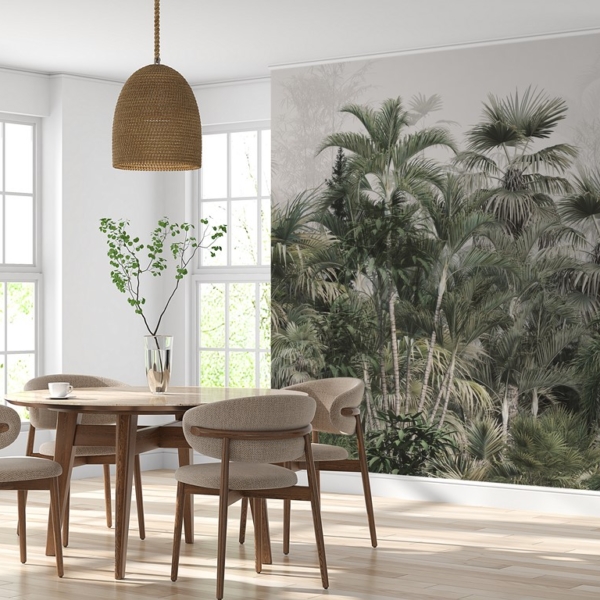 Photomural Dichte tropische Pflanzen