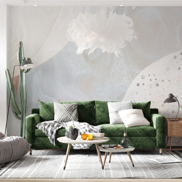 Wandgemälde in leuchtenden Farben