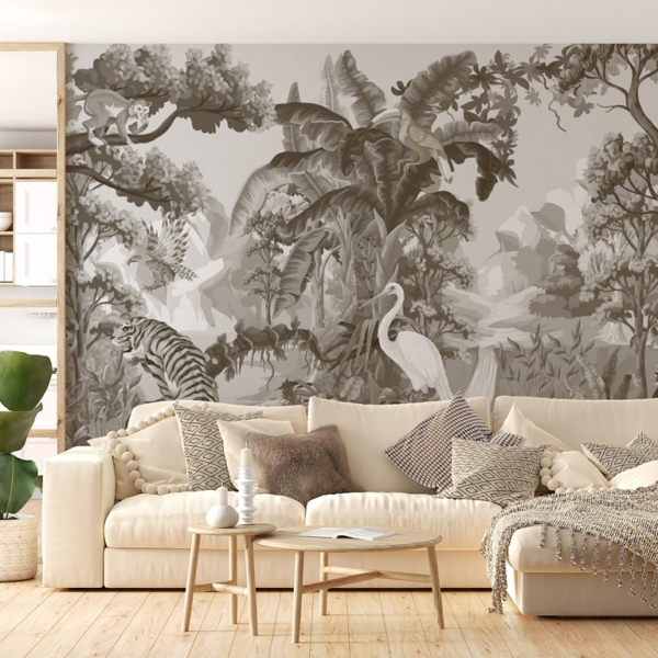 Fototapete Monochrome Dschungel