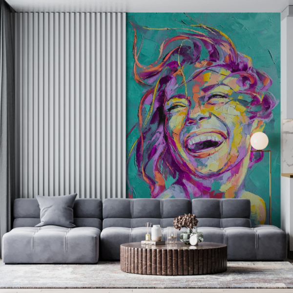 Fototapete Farbiges Mädchen