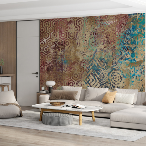 Fototapete Buntes Mosaik in Fade