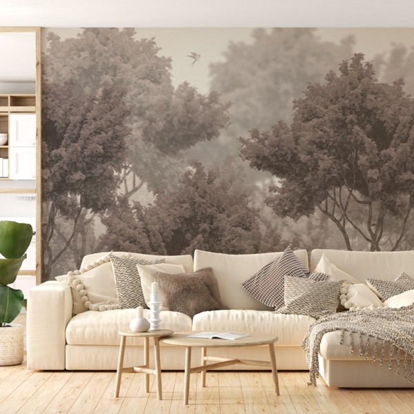 Fototapete Kronen von Bäumen