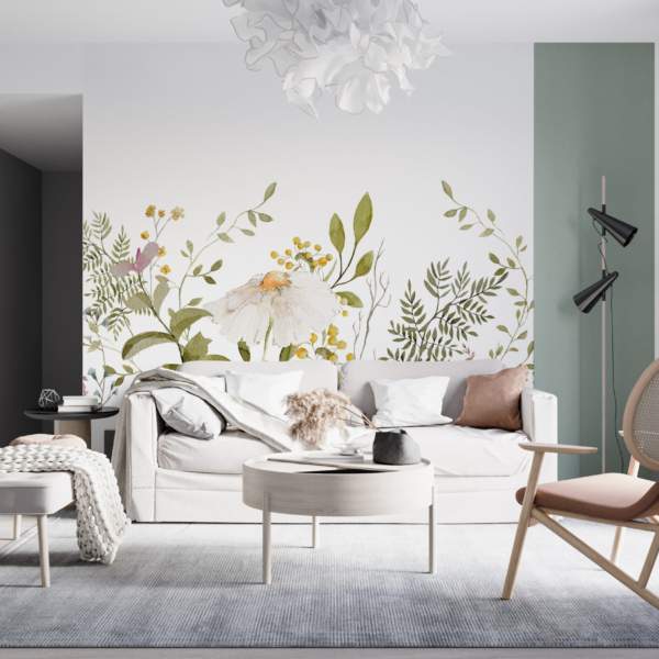 Fototapete mit Kamillenblüten