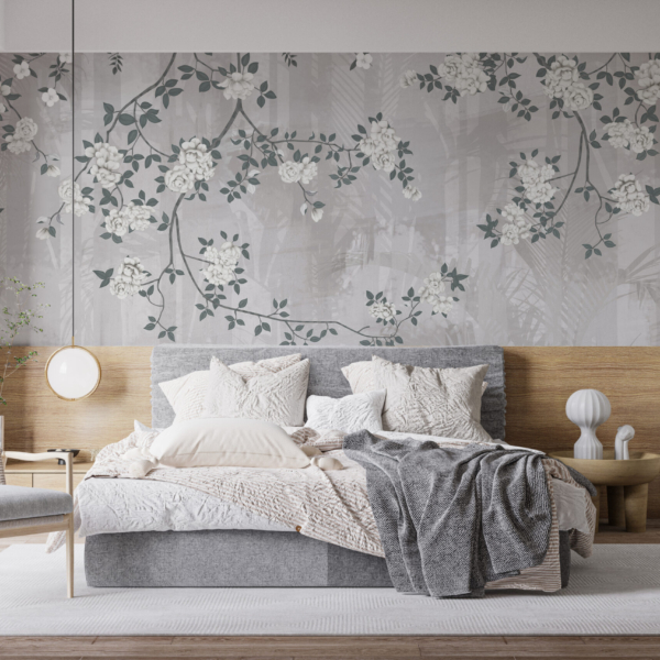Fototapete Blühendes Grau