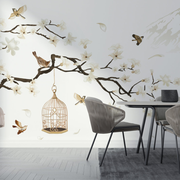 Wandgemälde Kirschblüte