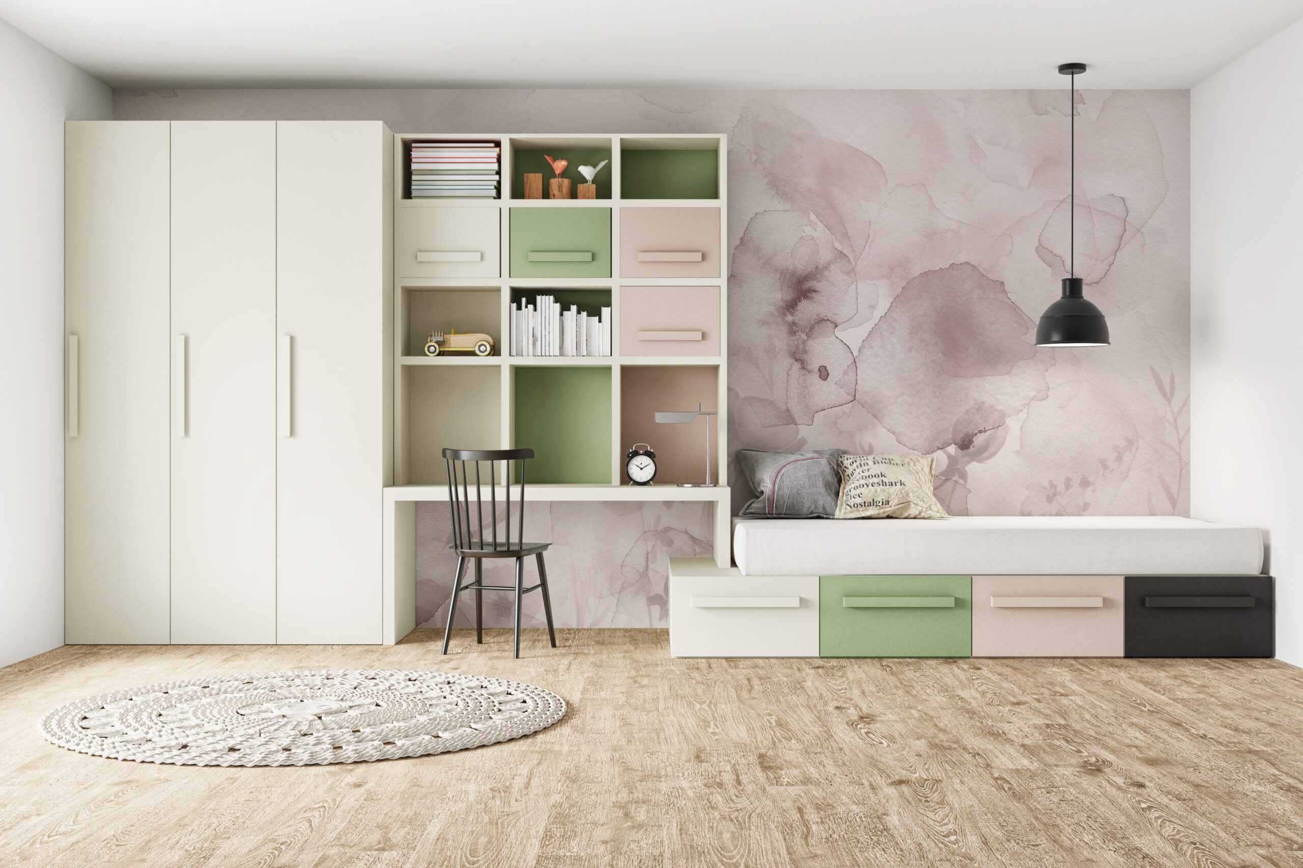 Fototapete einer Blumenwiese