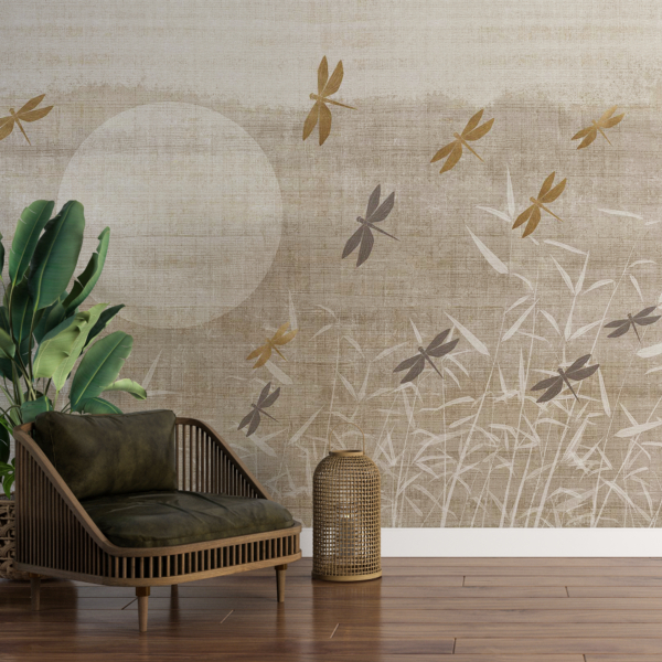 Fototapete Wiese auf Leinwand