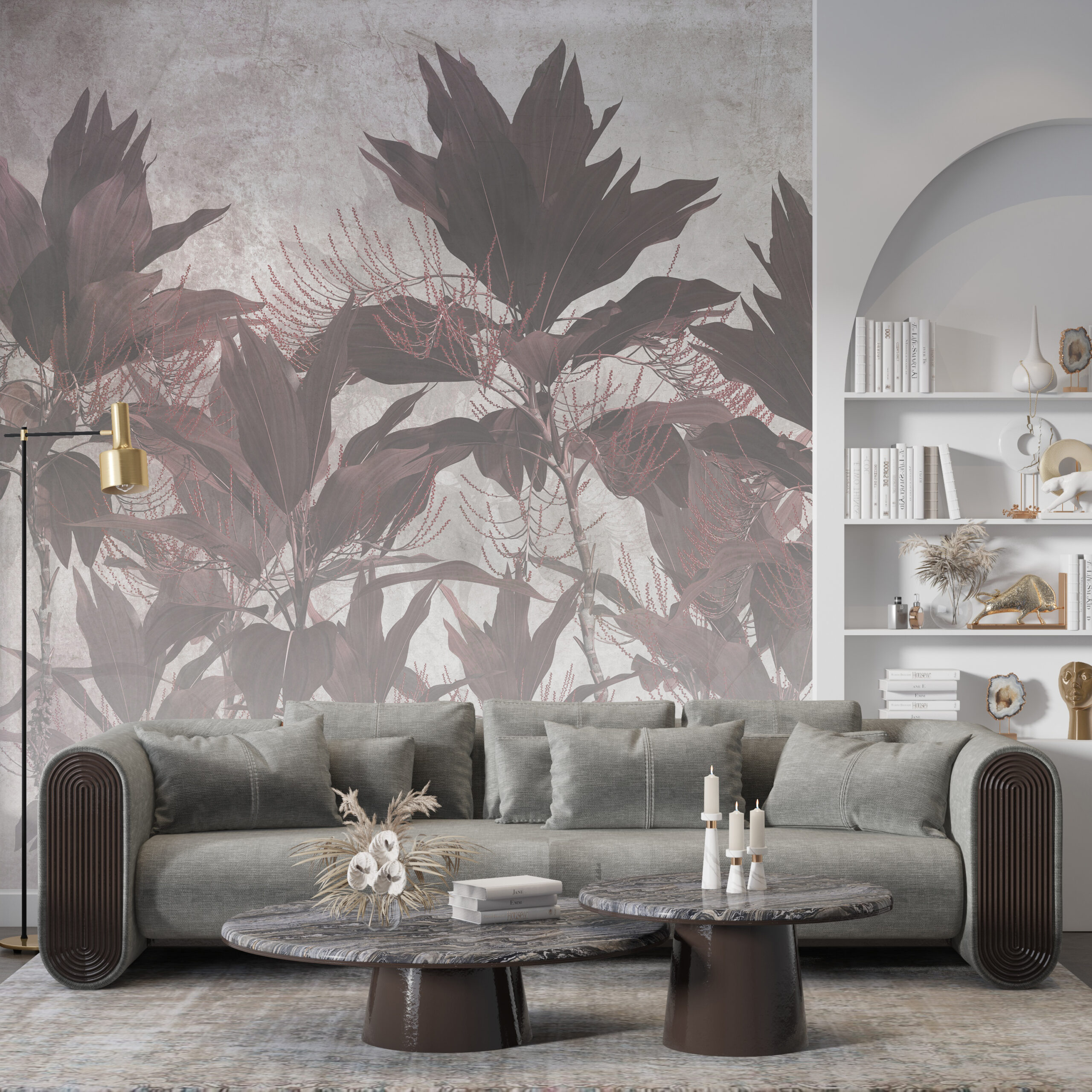 Fototapete Brandwald