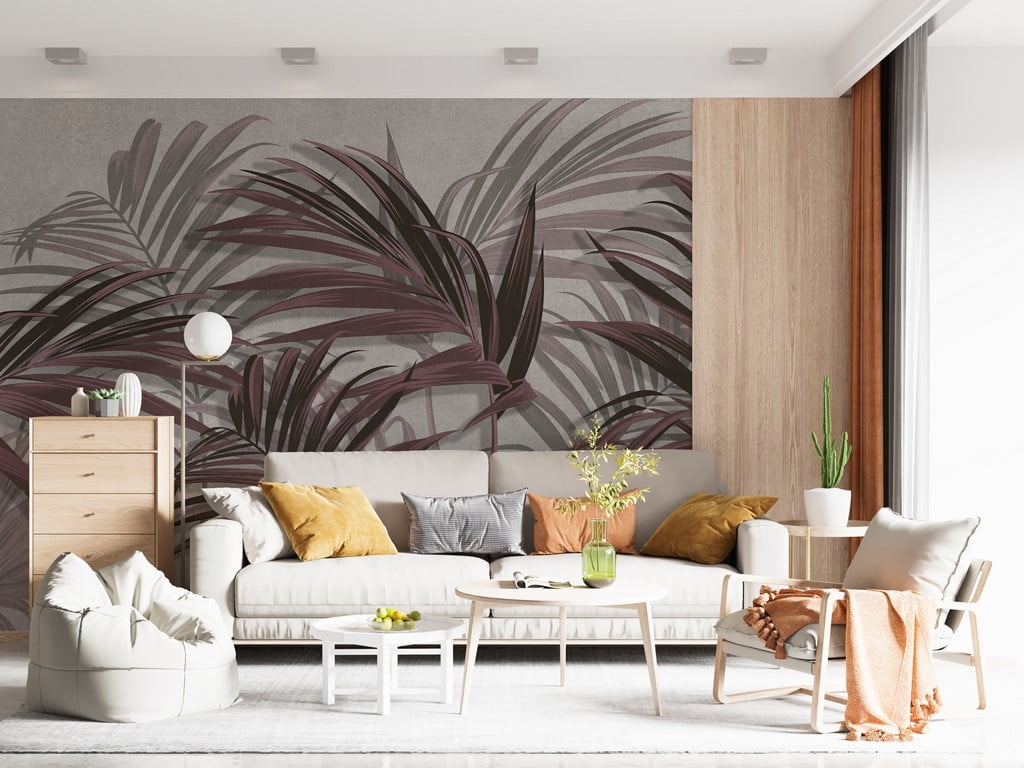 Fototapet av en skog av palmblad