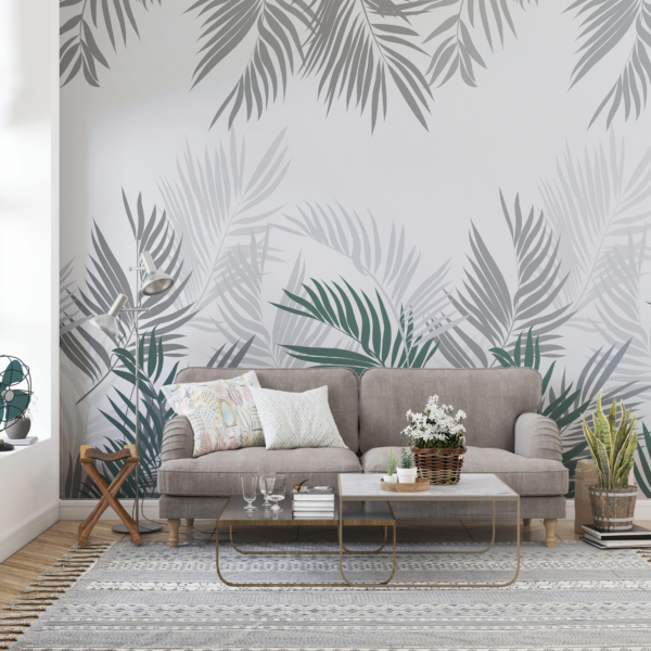 Tapete Palmenblätter