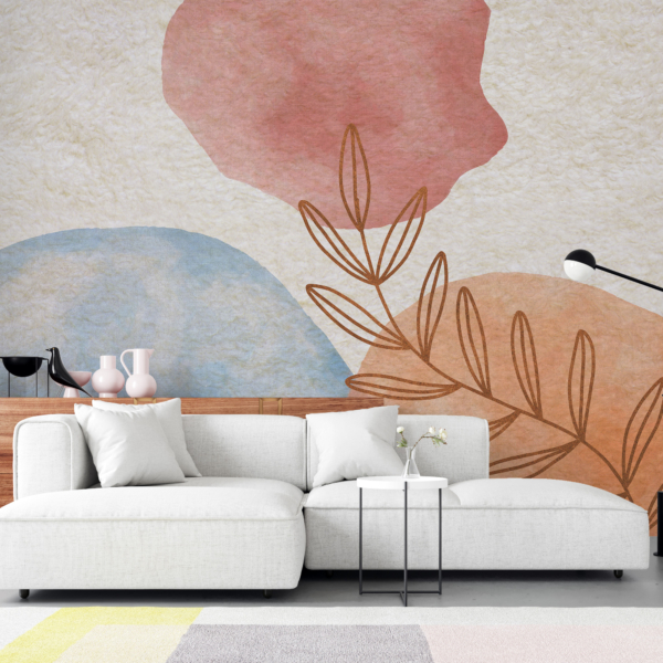 Fototapete Blätter und Palmen