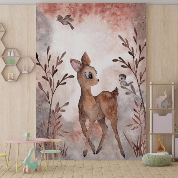 Fototapete Kleine Hirsche