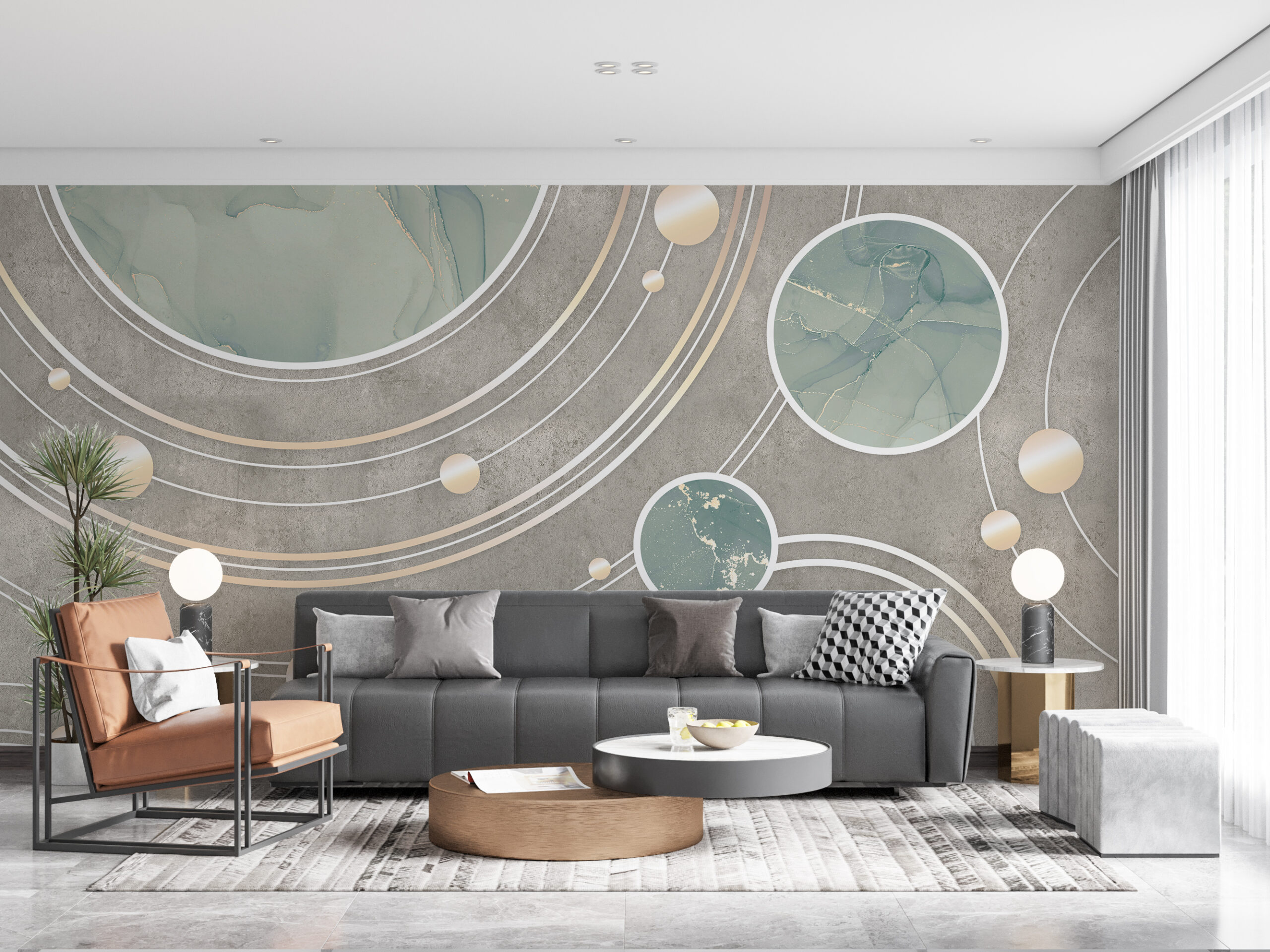 Fototapet Marmor Dans Planet