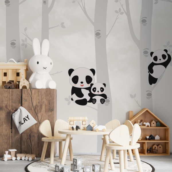 Fototapete Panda-Bären in Bäumen