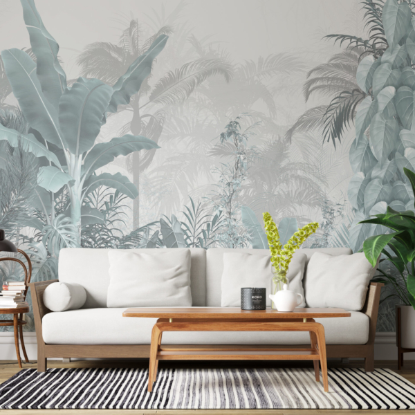 Fototapete Blauer Dschungel