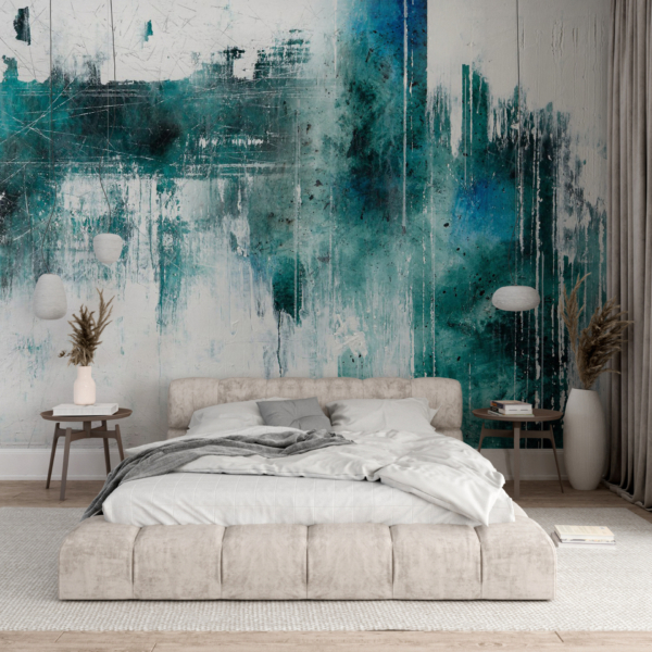 Fototapete blaue Ecke