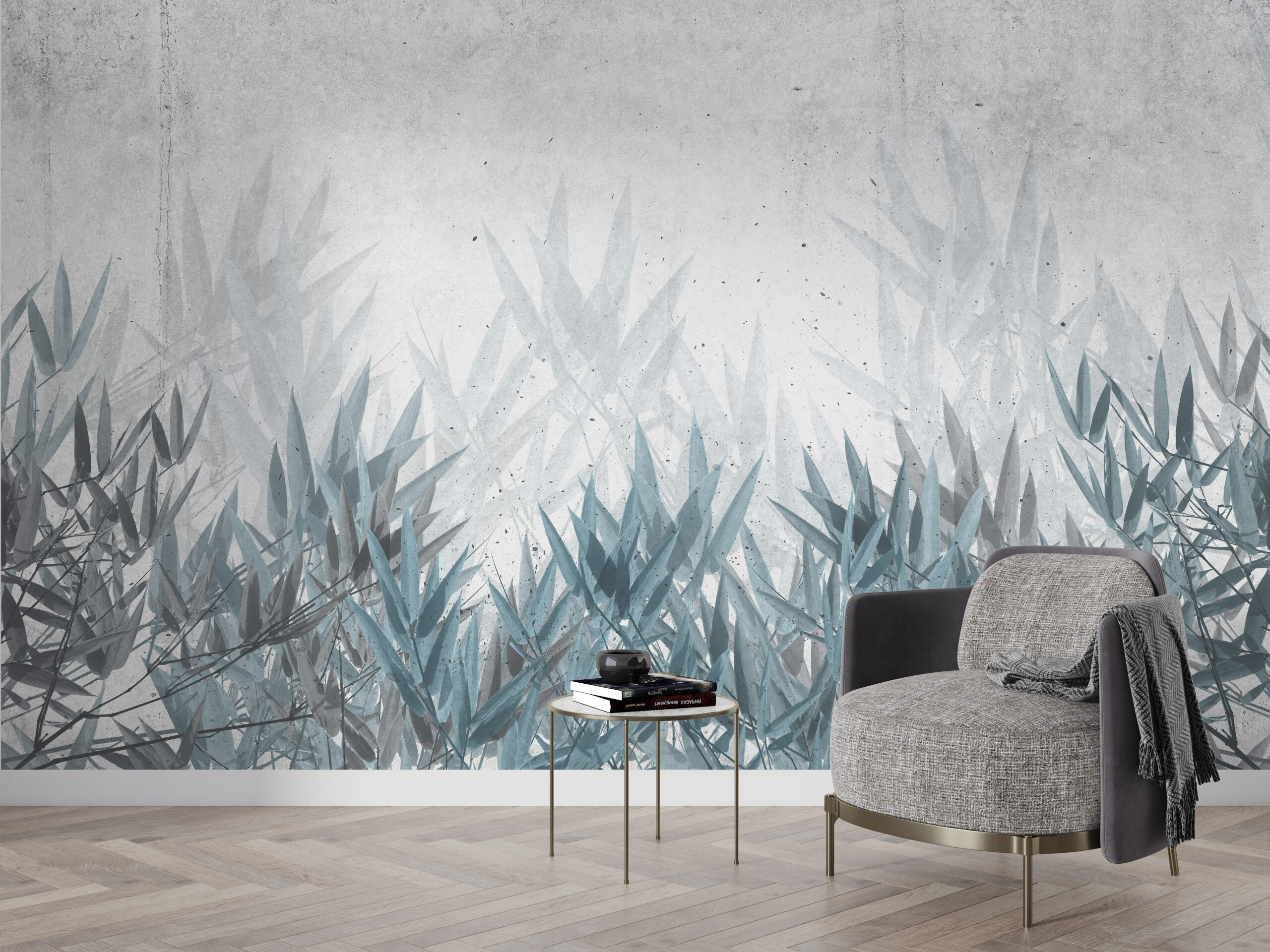 Fototapete Blaues Meer der Pflanzen