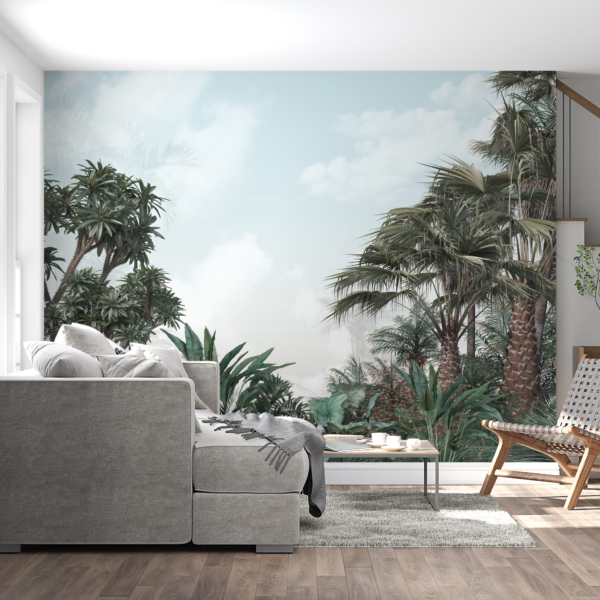 Fototapete Himmel über dem Dschungel