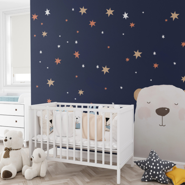 Wandmalerei Bär in den Sternen