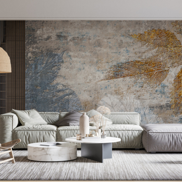 Fototapete Laubdruck