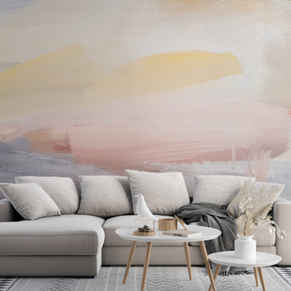 Fotomontierte Pastell-Linien