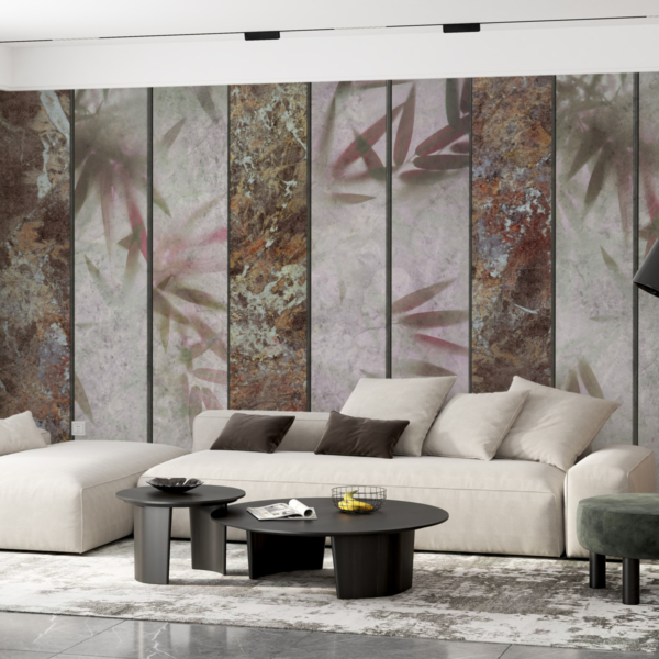 Vertikale Marmorstreifen Fototapete