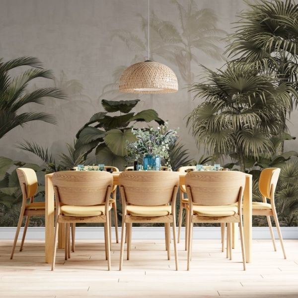 Fototapete Tropische Pflanzen Federn