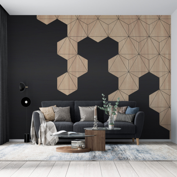 Fototapete Honigwabe