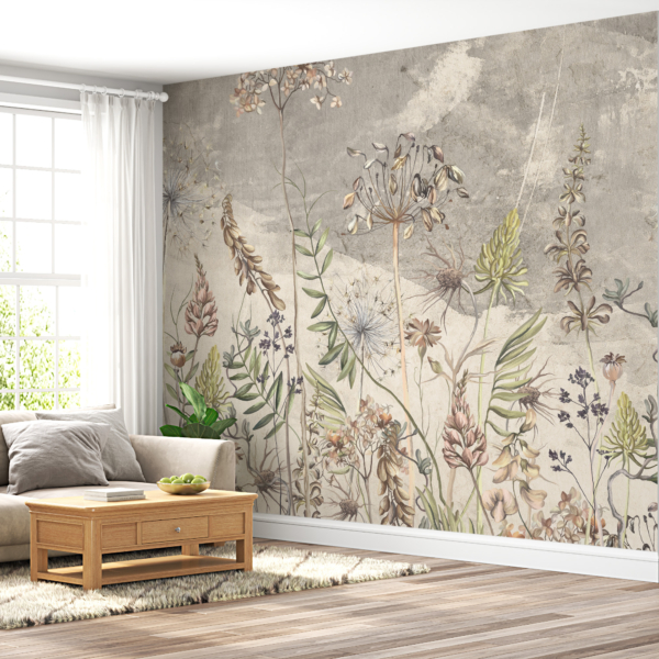 Fototapete Feld Blumen