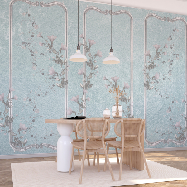 Fototapete Dreifach-Blumenmotiv