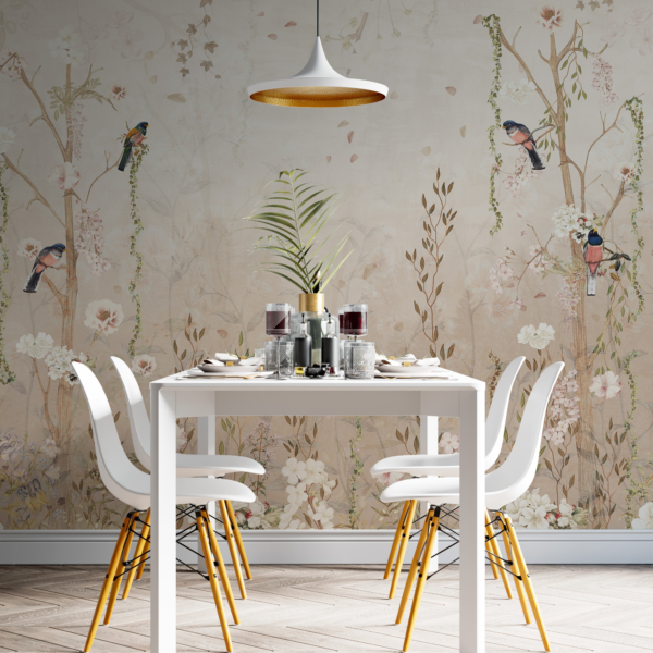 Wandmalerei Vogelgesang