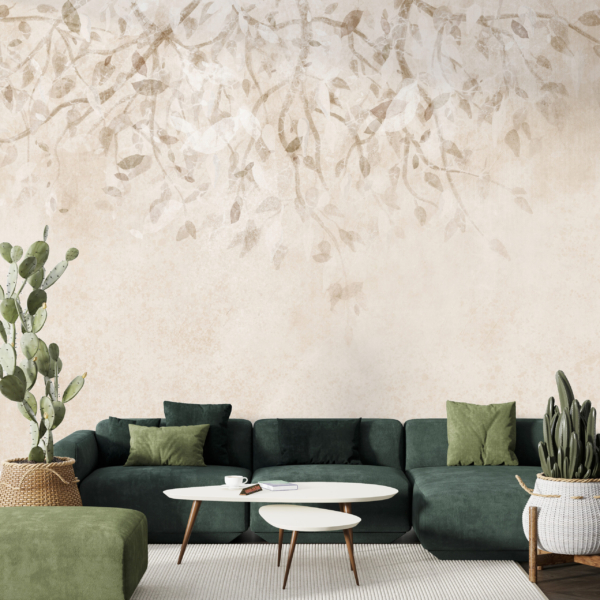 Warm gefärbte Pflanzen Fototapete