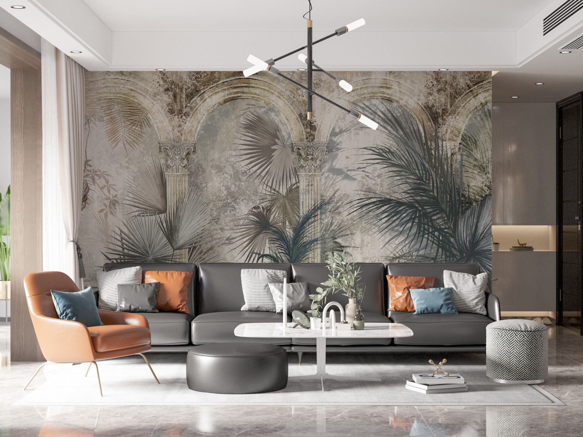 Fototapete Gemüsekolonnade