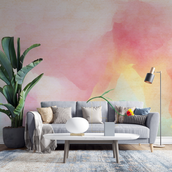 Rosa Komposition Fototapete