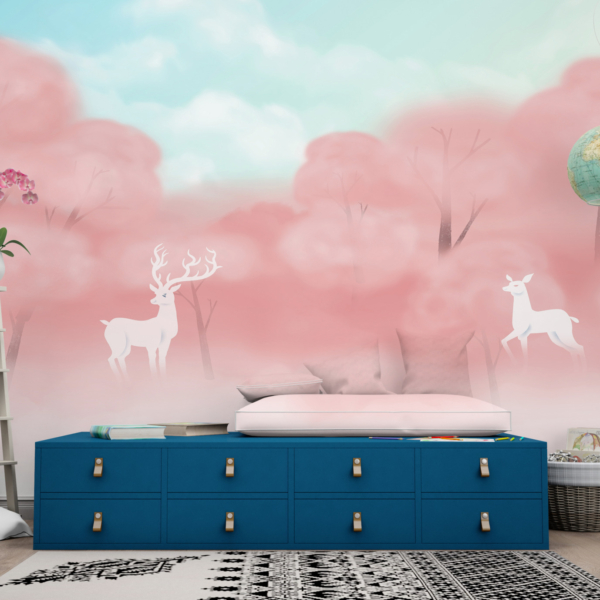 Fototapete Rosa Bäume