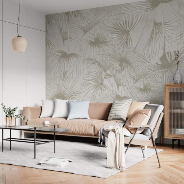 Fototapete Beige Palme