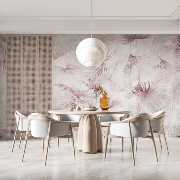 Fototapete Rosa Blätter