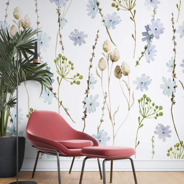 Fototapete Kornblumen