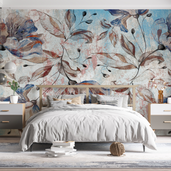 Subtile Blumen Tapete