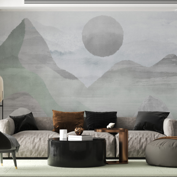 Fototapete Graue Berge