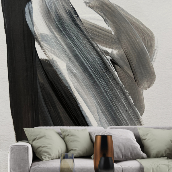 Fototapete Grau und Schwarz