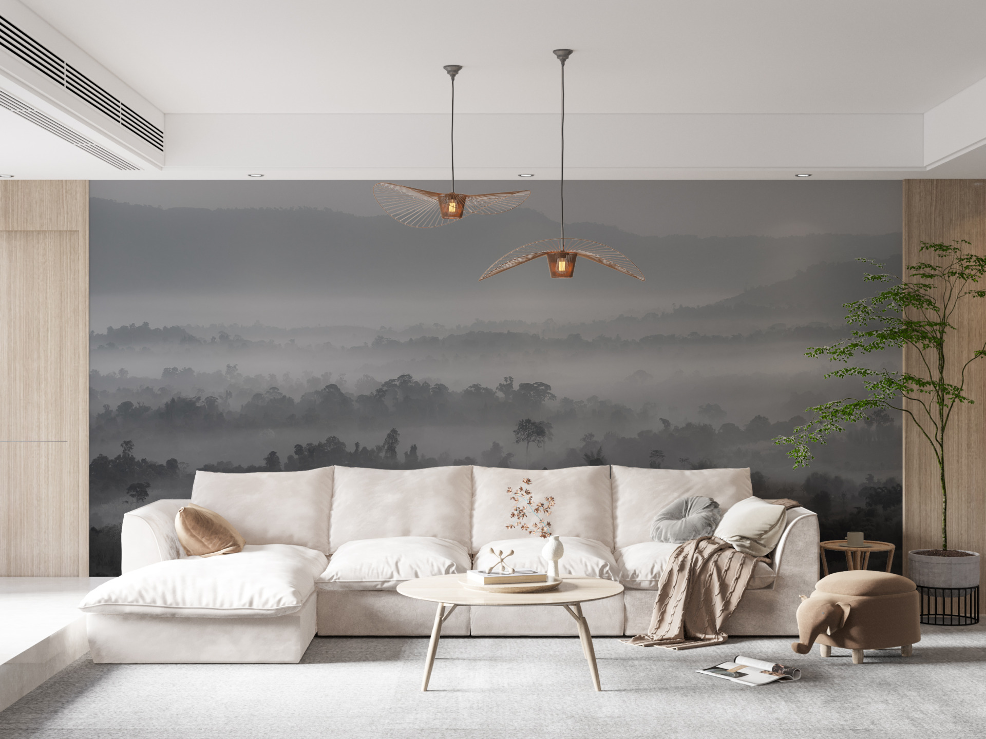 Fototapete Graue Landschaft